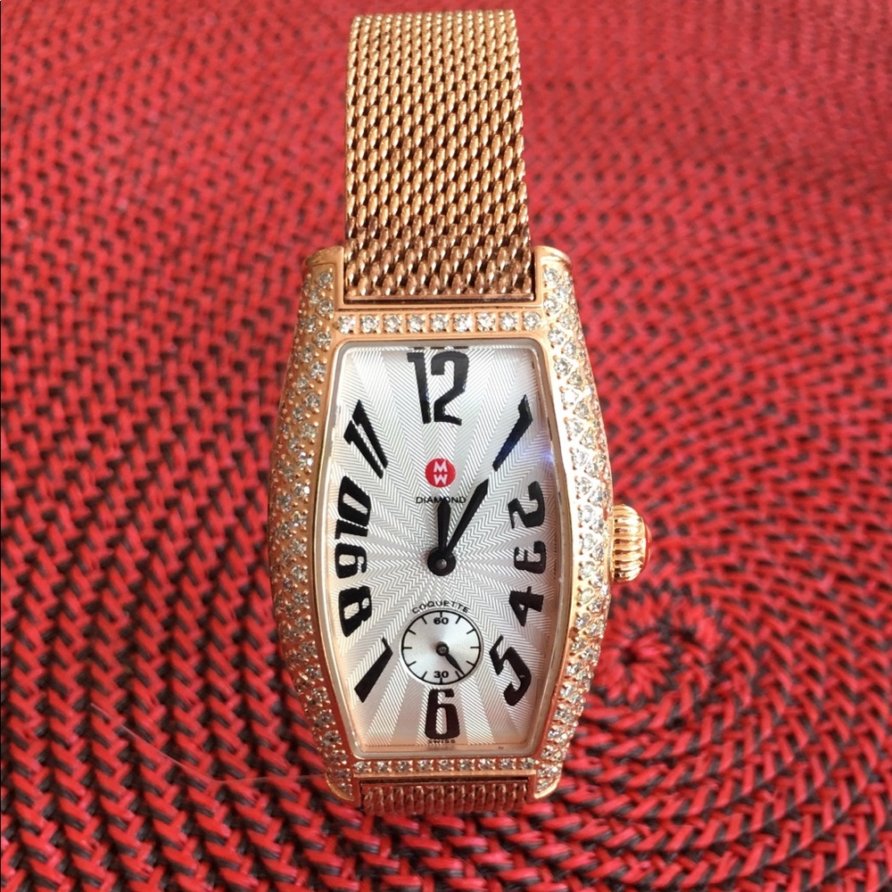 Michele Coquette Watch with diamonds